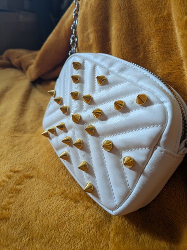 Custom white quilted crossbody - custom,