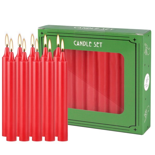 20pcs red dinner - dinner, candles
