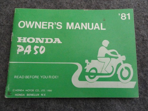 1981 honda pa50 owners - 50,