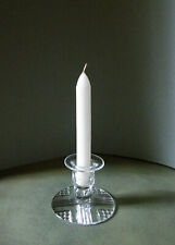 Vintage Stuart Hand-Cut Crystal Candlestick / Candle Stand. Etched Signature.
