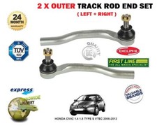 FOR HONDA CIVIC 1.4 1.8 TYPE S VTEC 2006-2012 2x OUTER TRACK RACK TIE ROD END 