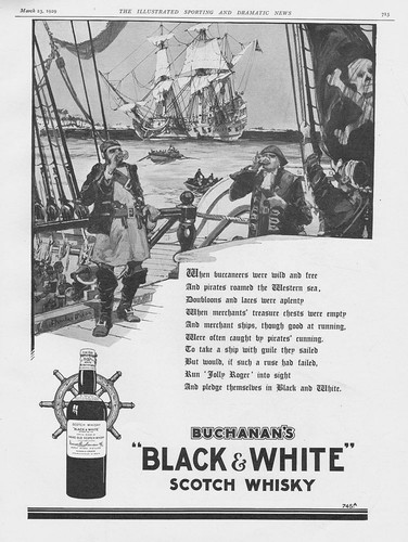 Black white whisky buccaneer - &,