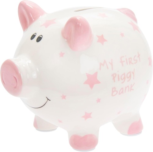 First piggy bank - first, large