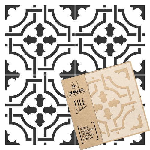 Reusable plastic tile stencil - reusable,
