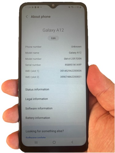 Samsung galaxy a12 - galaxy, black