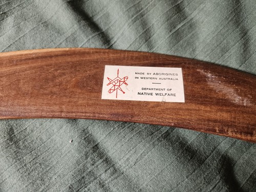 Traditional wooden boomerang - wooden,