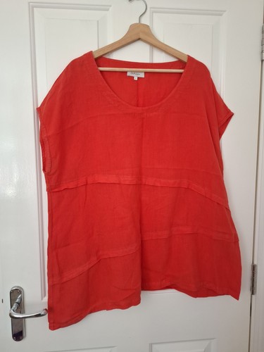 Sahara linen top oversized - linen,