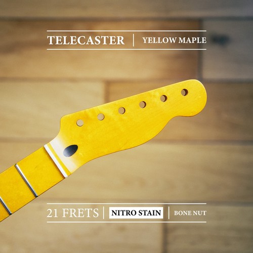 Telecaster neck yellow - telecaster, –