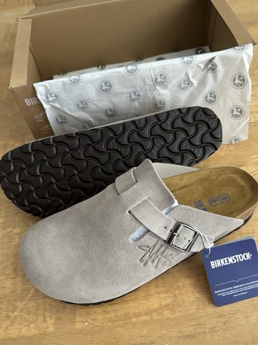 Birkenstock boston grey suede - birkenstock,