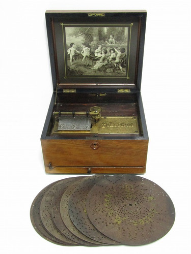 Antique polyphon disc - antique,