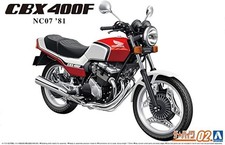 AOSHIMA 06375. Honda CBX400F NC07 1981. 1/12 scale Plastic Kit