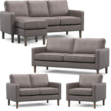 Bexhill Grey Faux Leather