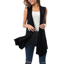 Womens Sleeveless Cardigan
