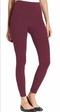 Spanx Red Hot Label Lux Tux Shaping Slimming Leggings Bordeaux Size M