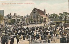 The Garrison Church Parade, Portsmouth Old Postcard Posted