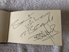 Billy Fury English musician 1960s Signed Album Page Autographed