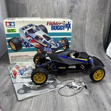 Tamiya Fighter Buggy RX RC Car Black Bodyshell Original Boxed Vintage Retro