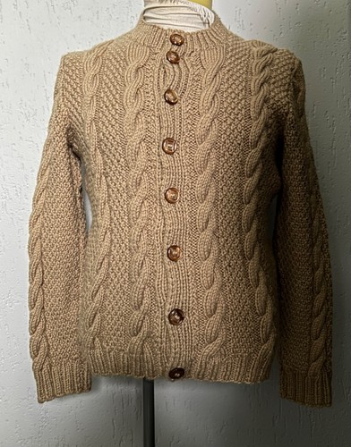 Men 1950s beige cardigan - men’s,