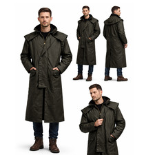 Mens Wax Stockman Long Cape