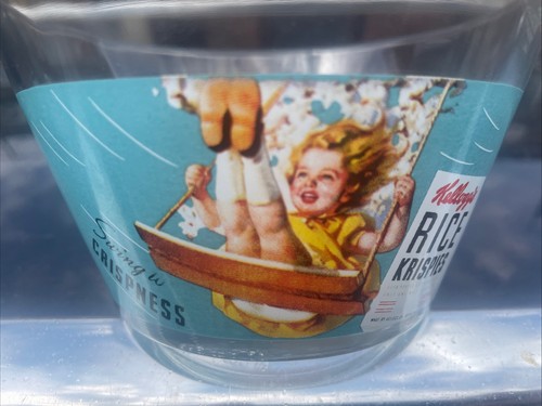 Vintage glass cereal bowl - a,