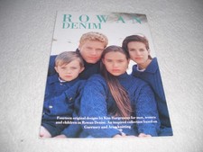 Rowan Denim Knitting Pattern Book 14 Designs by Kim Hargreaves Guernsey & Aran