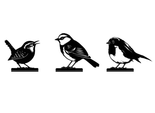 Birds set small - set, 3