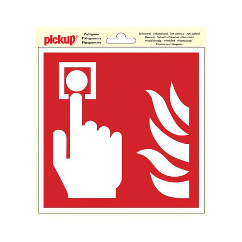 Fire alarm position sticker - position,