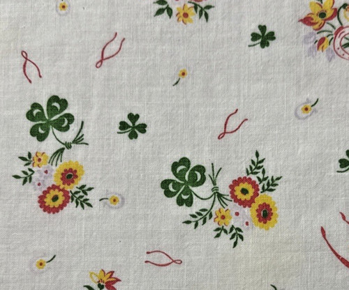 Vintage 1930s feedsack fabric - vintage,