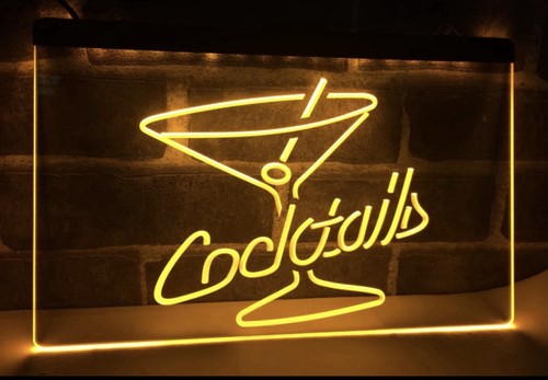 Cocktail led neon - 3d,