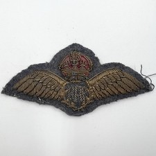 Genuine WW2 RAF Royal Air Force Pilots Bullion Wings Full Size