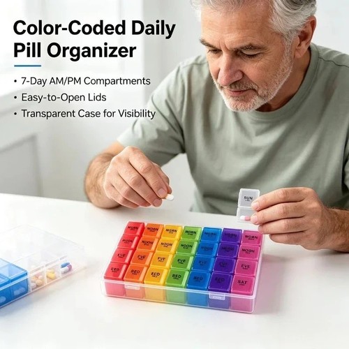 Day weekly pill - pill, box