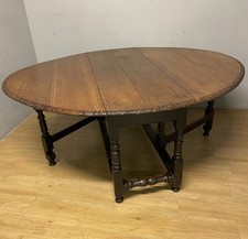 C19TH large oak drop leaf