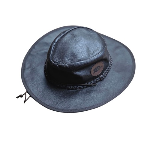 Pudney bush safari leather hat - bush,
