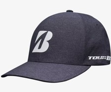 BRIDGESTONE GOLF MENS TOUR B DELTA FLEXFIT FITTED CAP HAT L/XL CHARCOAL NEW 1982