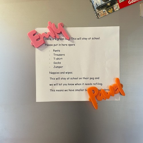 Personalised fridge magnet - fridge,