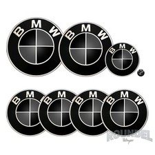 For bmw badges gloss black - badges,