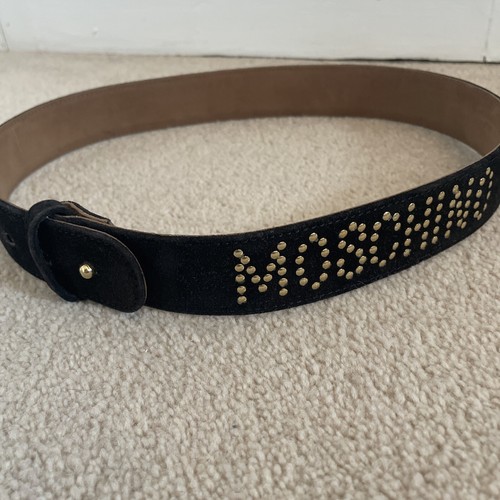 Moschino belt brown suede - belt.,