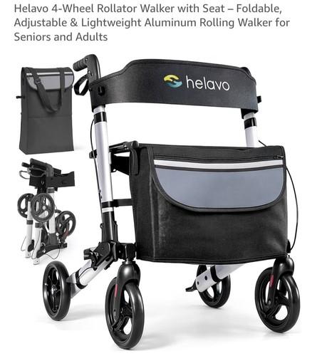 Helavo rollator walker seat - rollator, walker/seat/