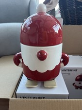 IKEA VINTERFINT Jar with Lid 1L Santa Claus Christmas Cookie Storage Jar New