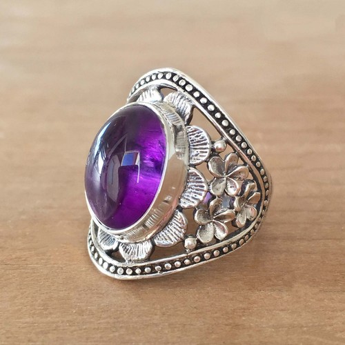 New silver women - ring, natural