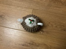 Hand Knitted Xmas Pudding Tea Cosy for 2 cup teapot.