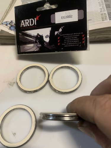Motorcycle exhaust gasket - motorcycle, 42