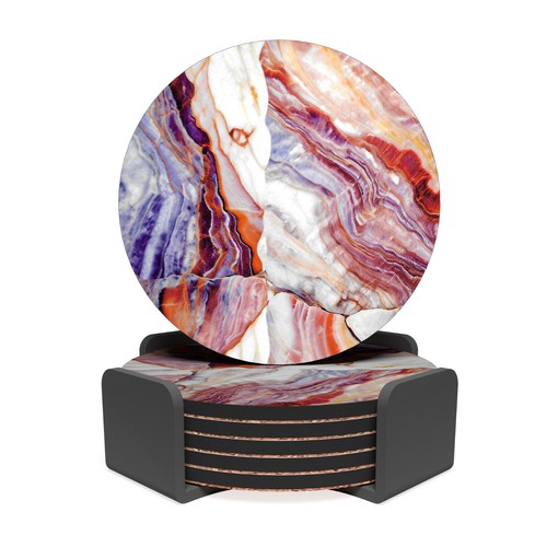 Gutsy marble effect coasters - marble,