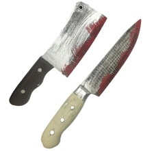Halloween Fake Weapons Fancy Dress Costume Halloween Knife Butcher Knife Scary