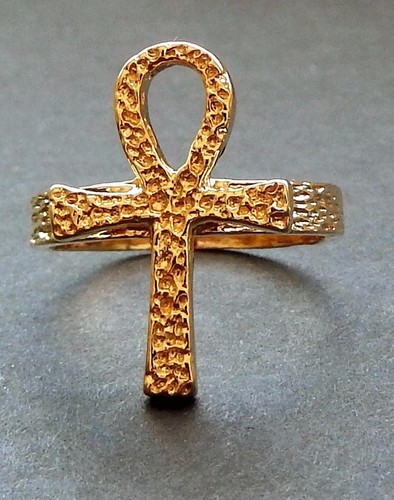 Egyptian ring ankh key of - ring, or
