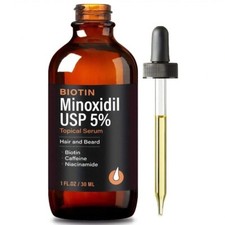 BIOTINMinoxidilUSP 5%Topical SerumHair and Beard 30ml