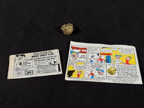 1950 bazooka joe secret - 1950's,