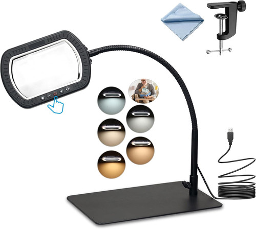 Esynic 10x desk magnifying - hd,