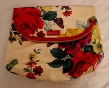 Large Red Floral Ted Baker MAKE UP clutch toiletry Wash Bag Big CASE New Gift ?