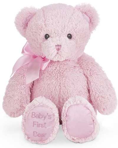 Pink teddy bear fluffy - 12",